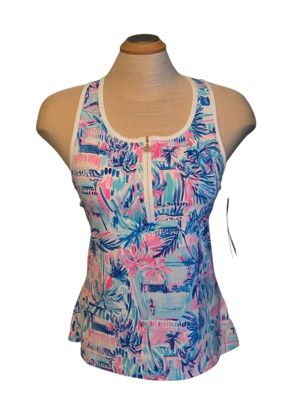 NWT Lilly Pulitzer Meryl Luxletic Tennis Racerback Top Size M - Picture 2 of 8